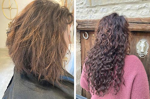 Extensions 35cm boucles - Salon L.Color