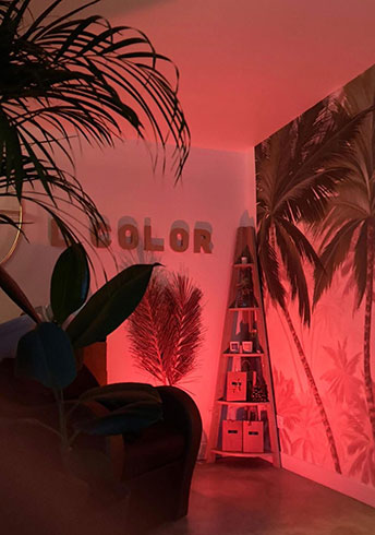 Salon L.Color à Lonzac - décoration intérieure